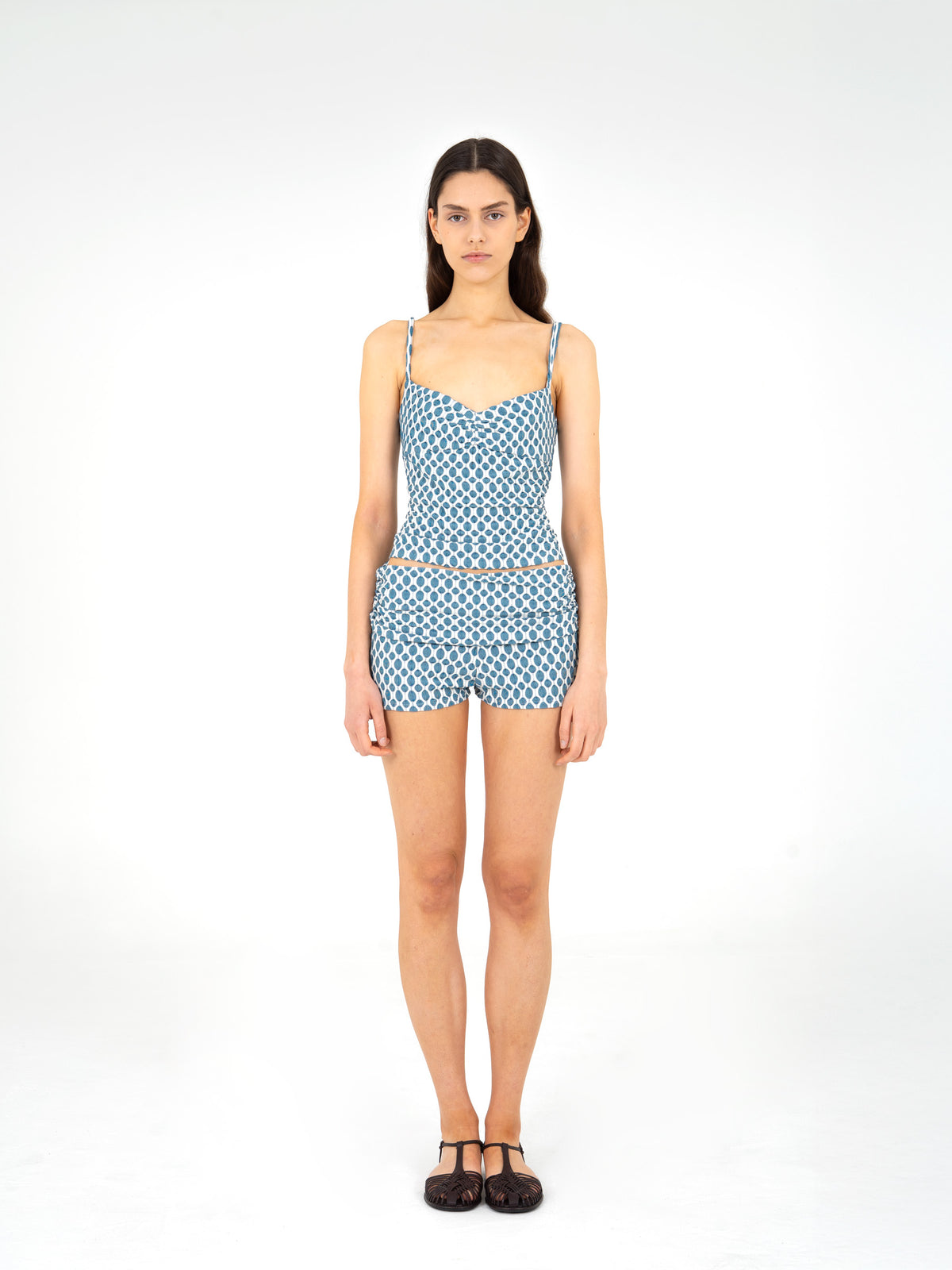 Craft Jersey Blue Ruched Shorts camisas y camisetas