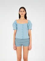 Completa tu look con Craft Linen Blue Top