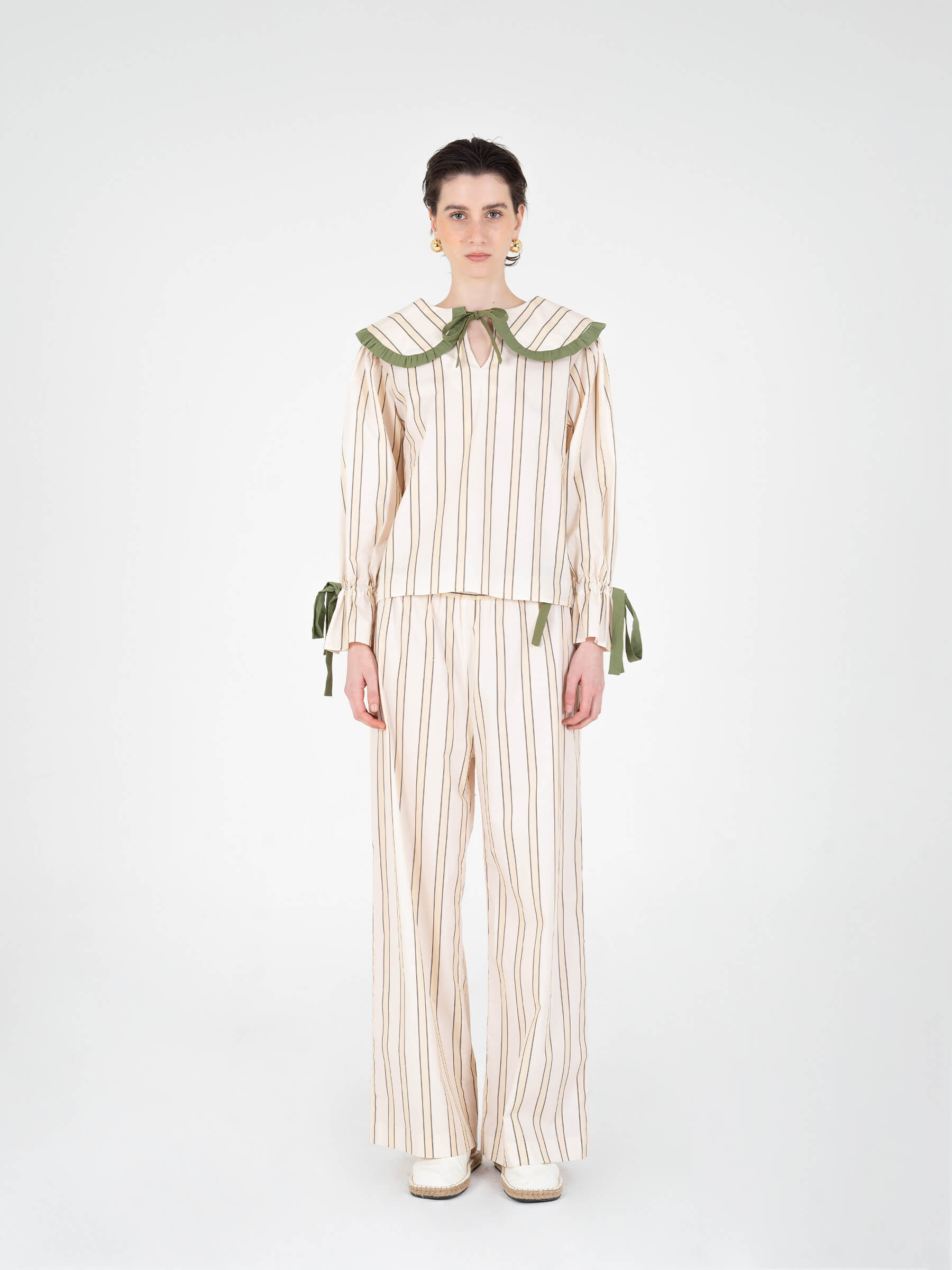 Crystal Striped Pyjama Shirt camisas y camisetas