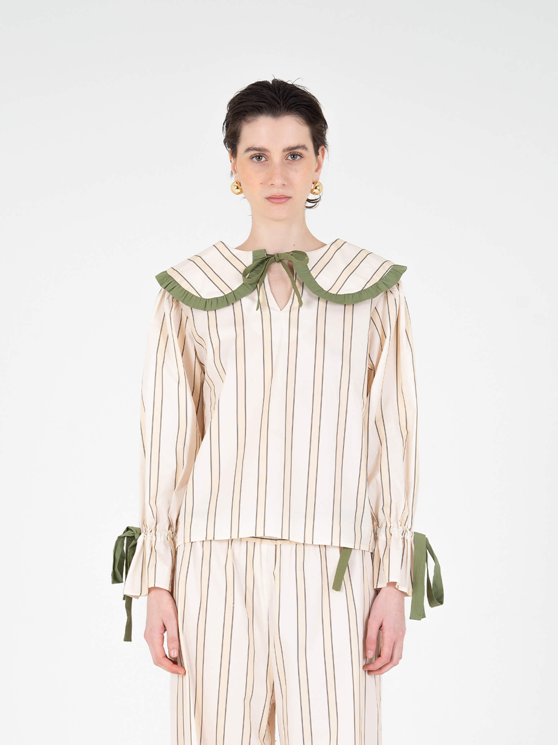 Crystal Striped Pyjama Shirt camisas y camisetas