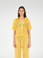 Completa tu look con Dexter Yellow Crochet Shirt