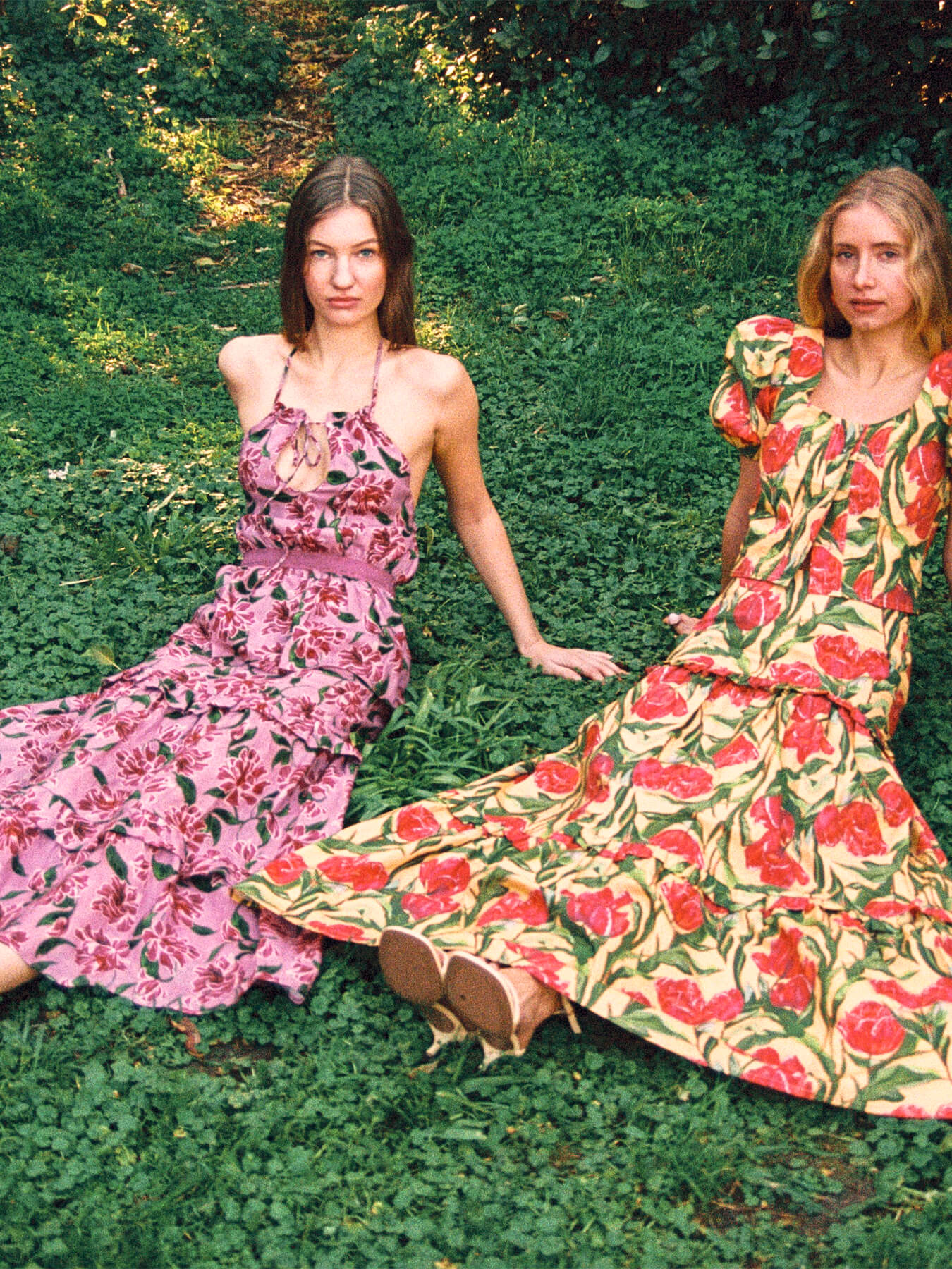 Dualia Lilac Floral Print Top falda