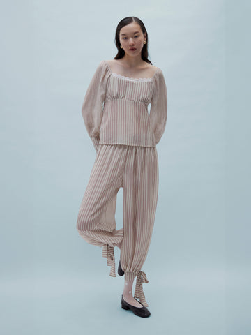 Strawberry Crush Pink Striped Trousers