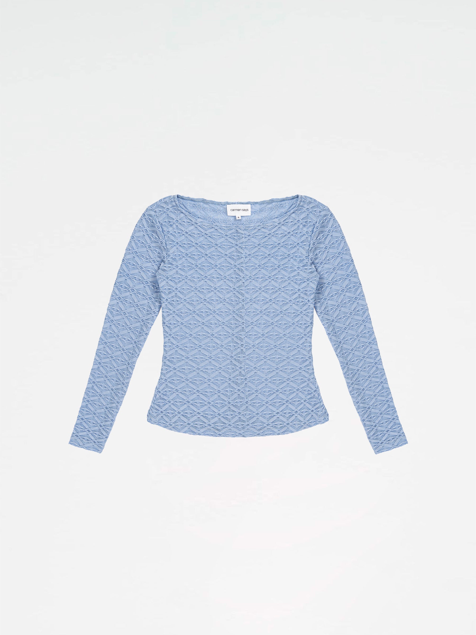 Empressa Textured Blue Top top