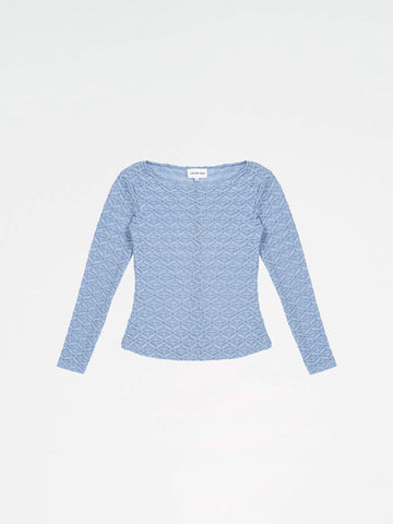 Empresa Textured Blue Top
