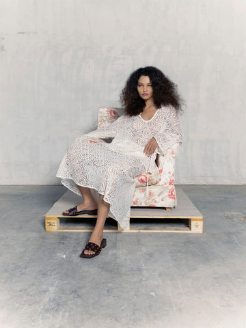 Fertessa White Lace Skirt