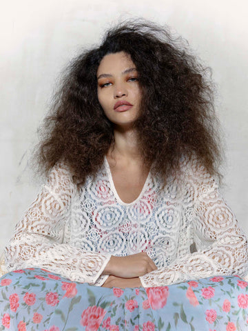 Fertessa White Lace Top