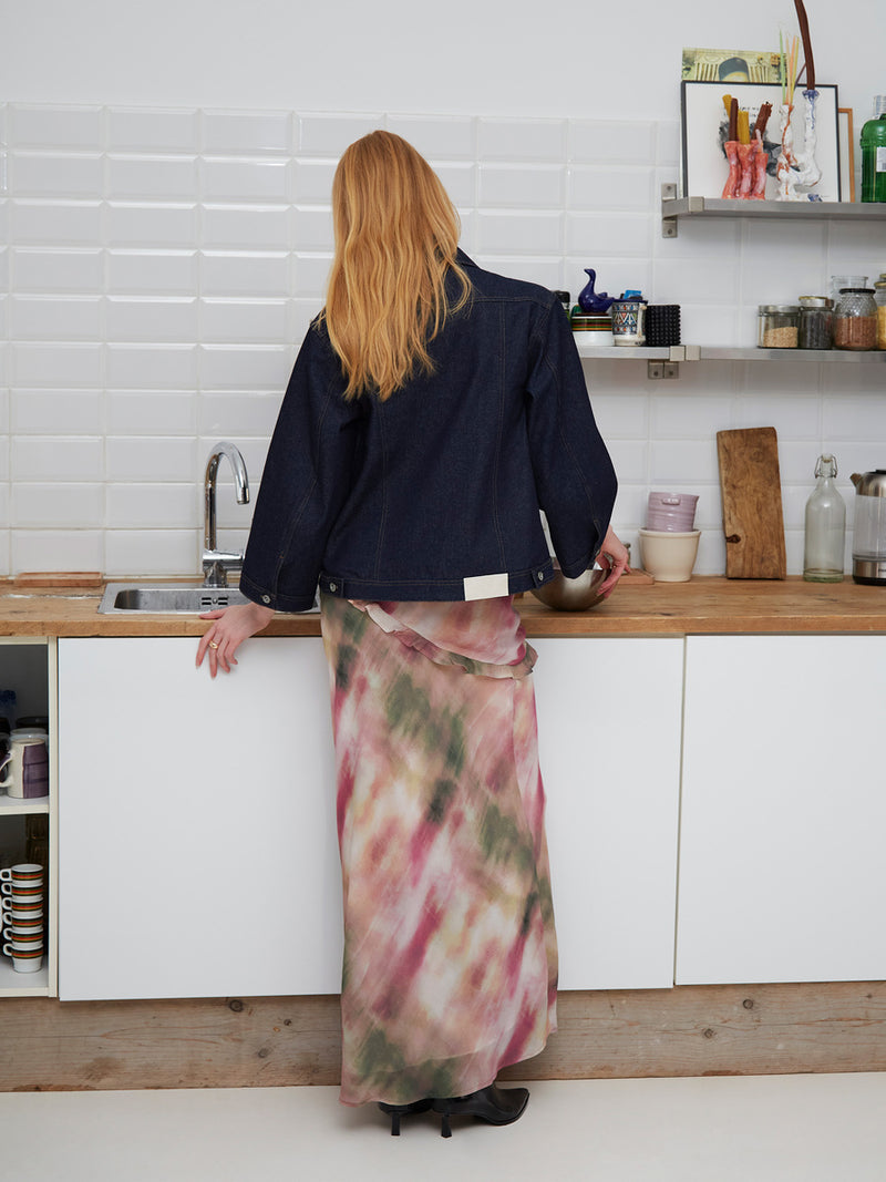 Flame Print Skirt camisas y camisetas