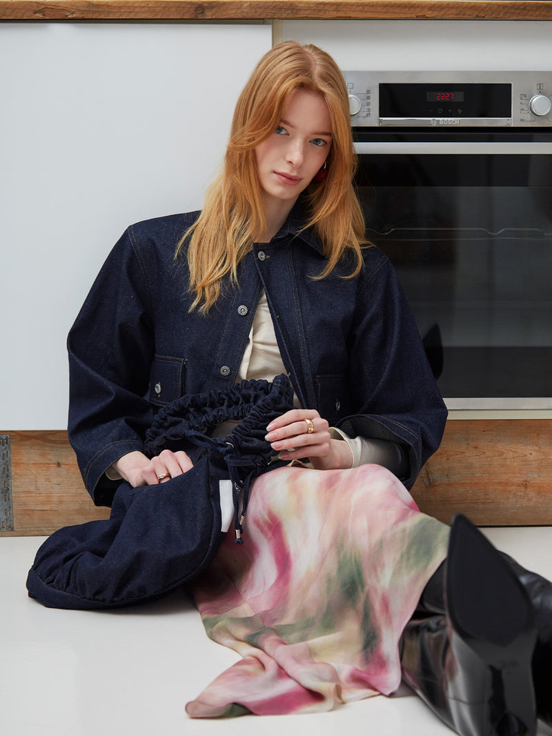 Flame Print Skirt camisas y camisetas