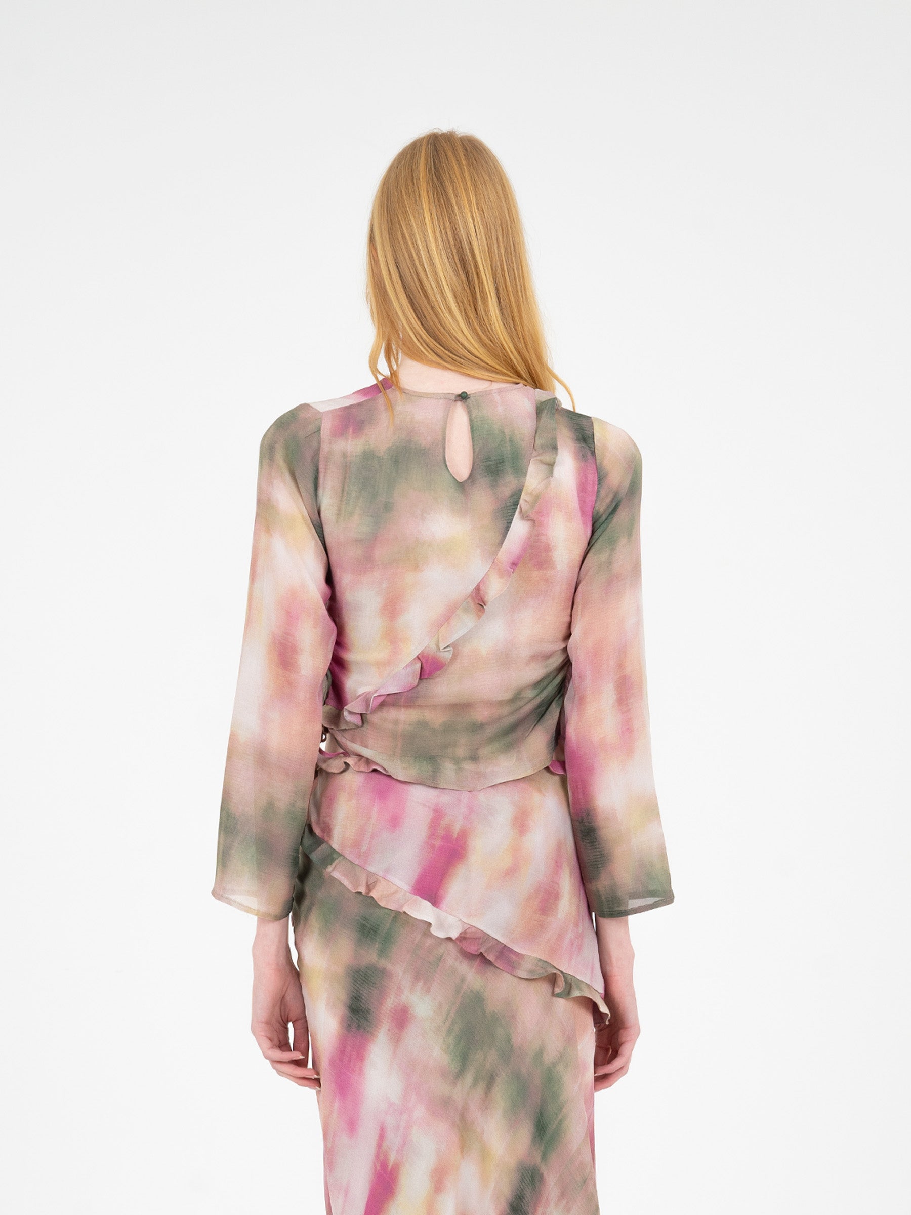 Flame Print Top camisas y camisetas