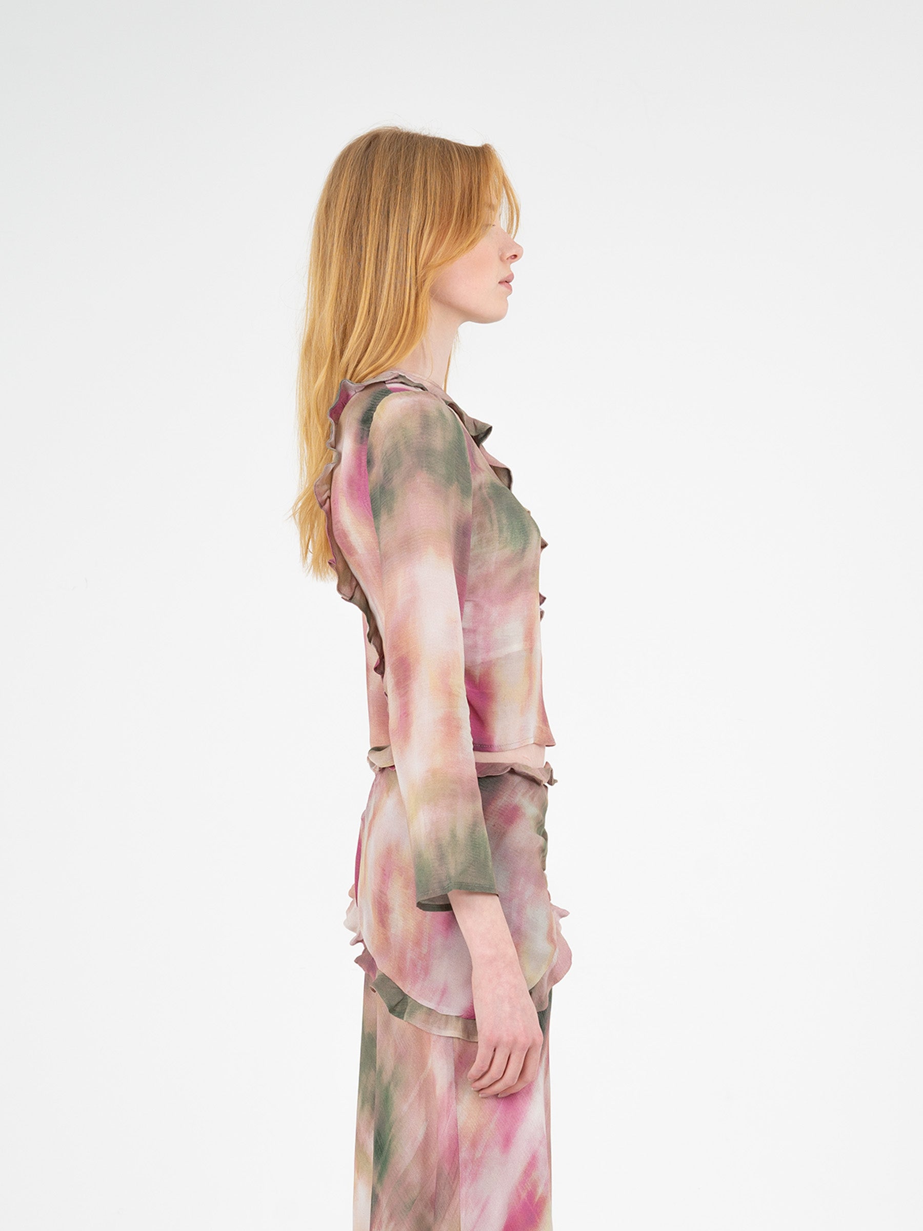 Flame Print Top camisas y camisetas