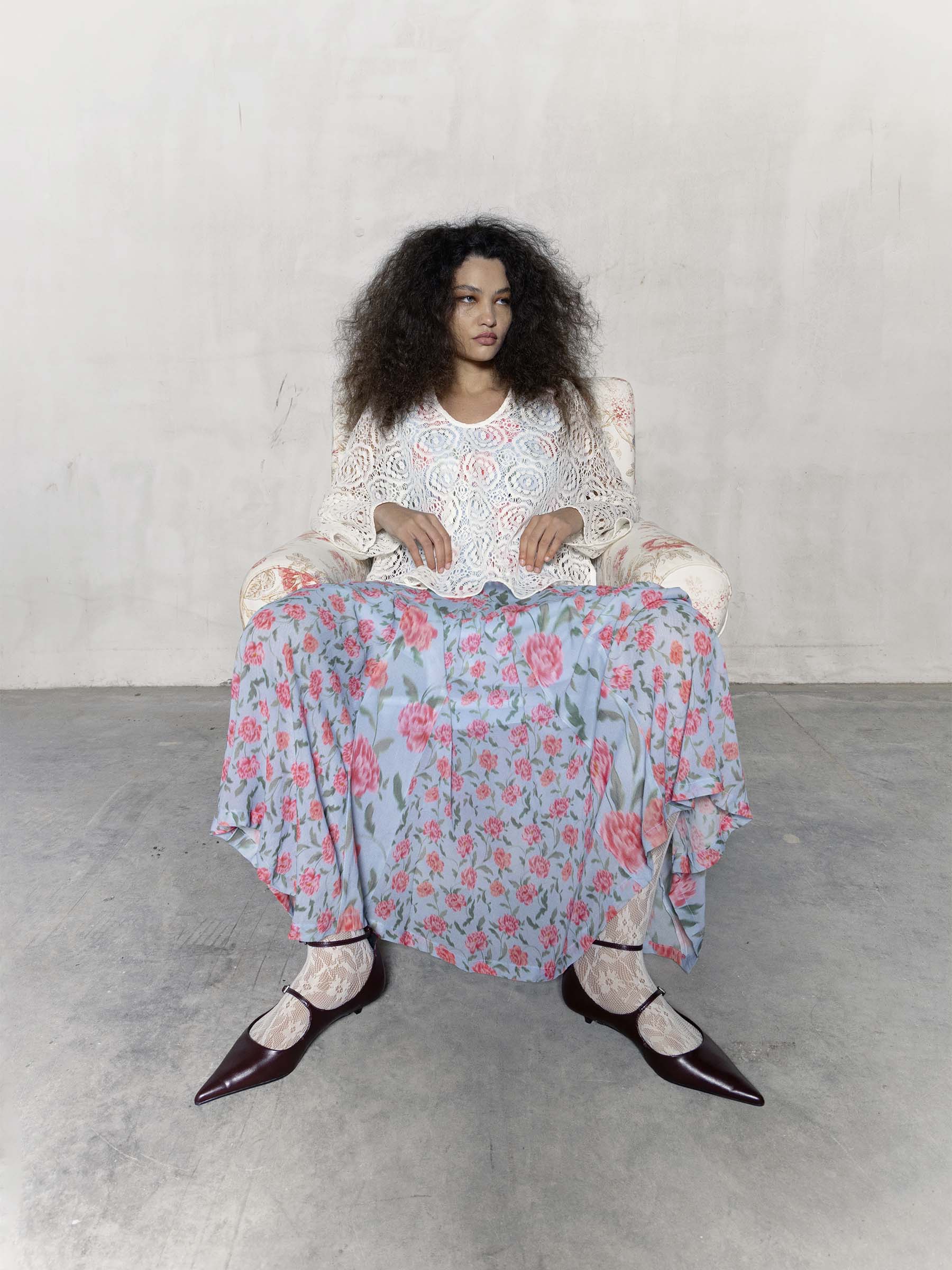 Floralis Floral Print Dress vestidos