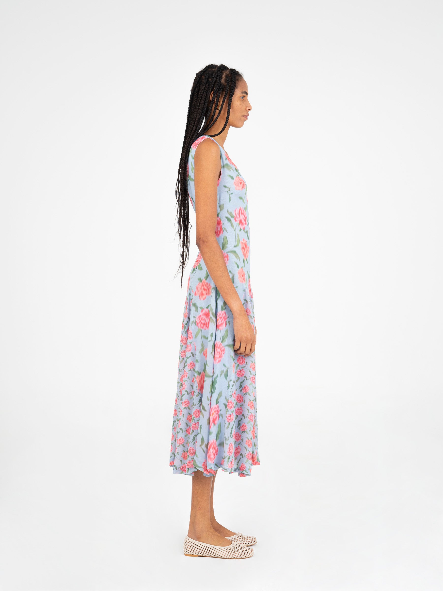 Floralis Floral Print Dress vestidos