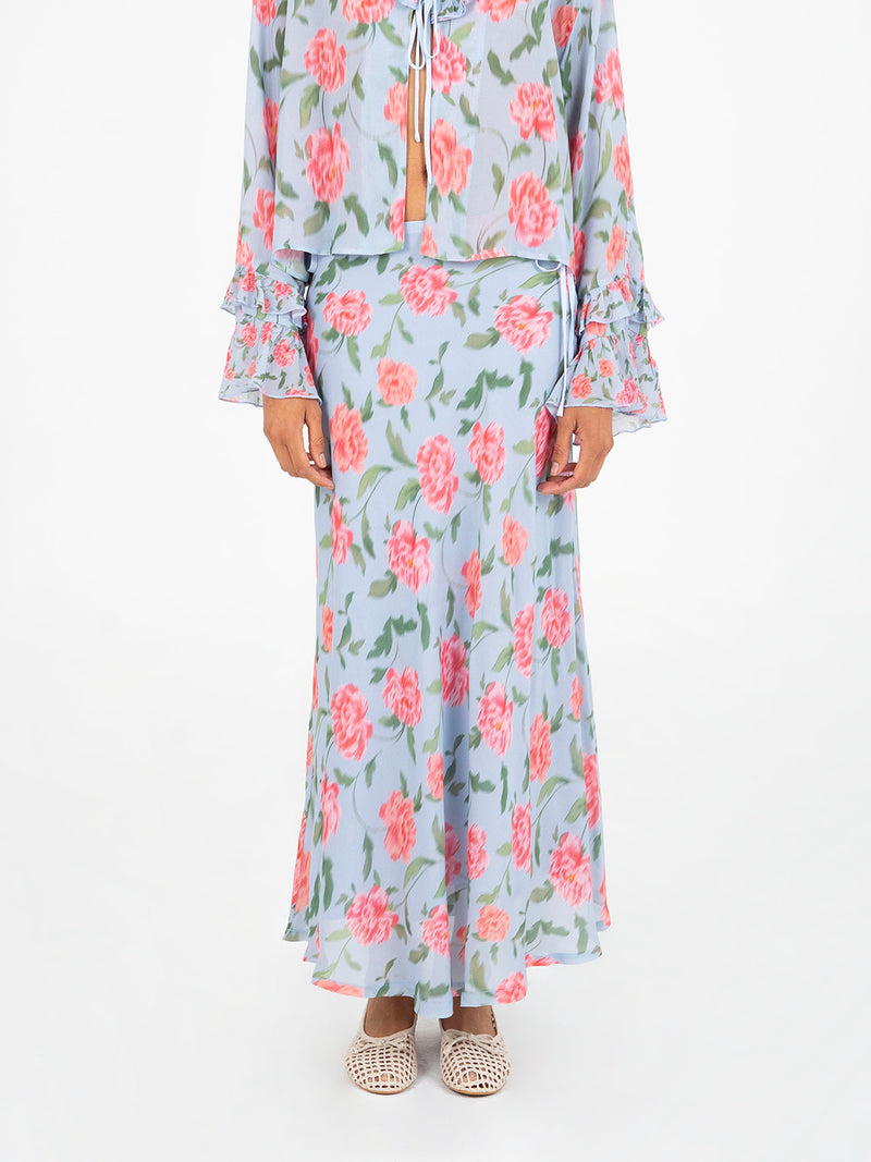 Floralis Floral Print Skirt falda