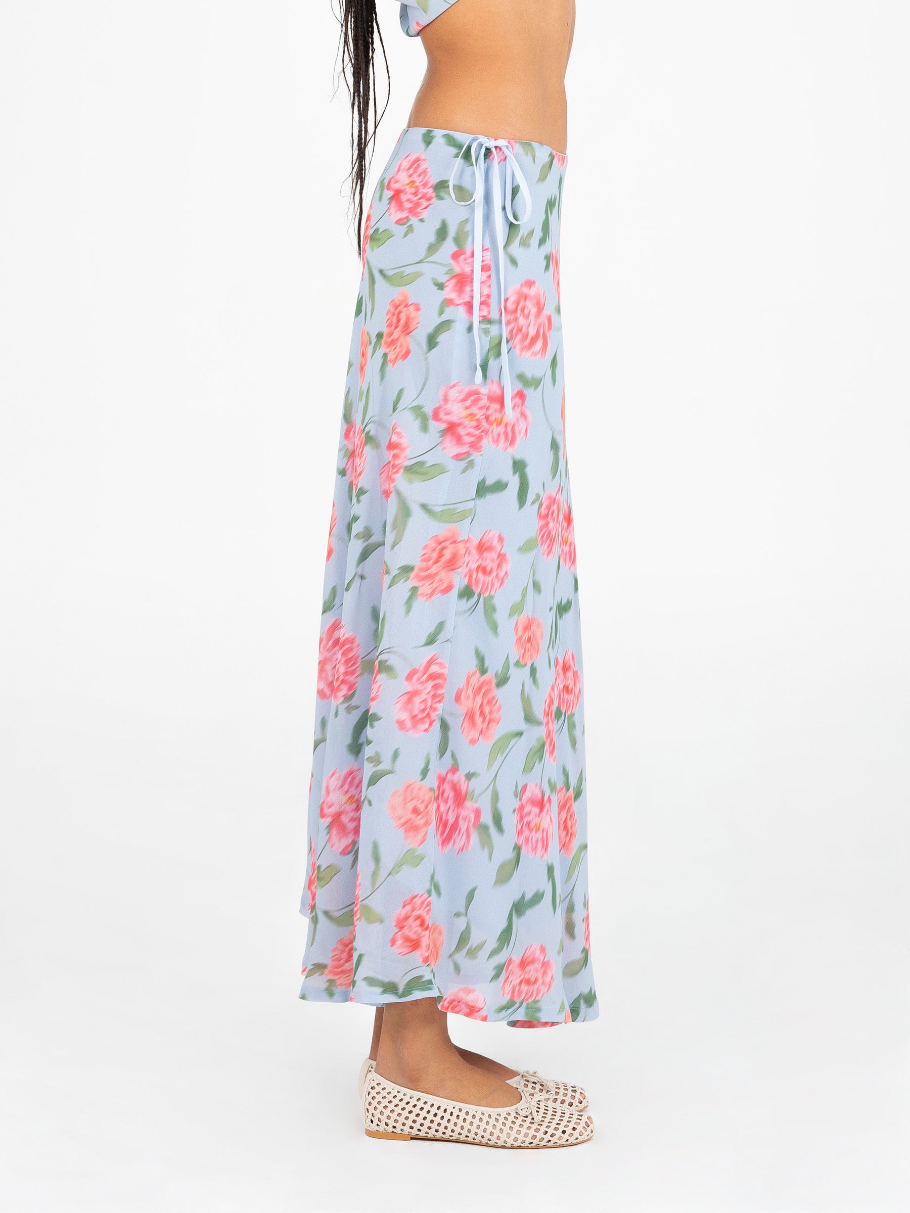 Floralis Floral Print Skirt falda