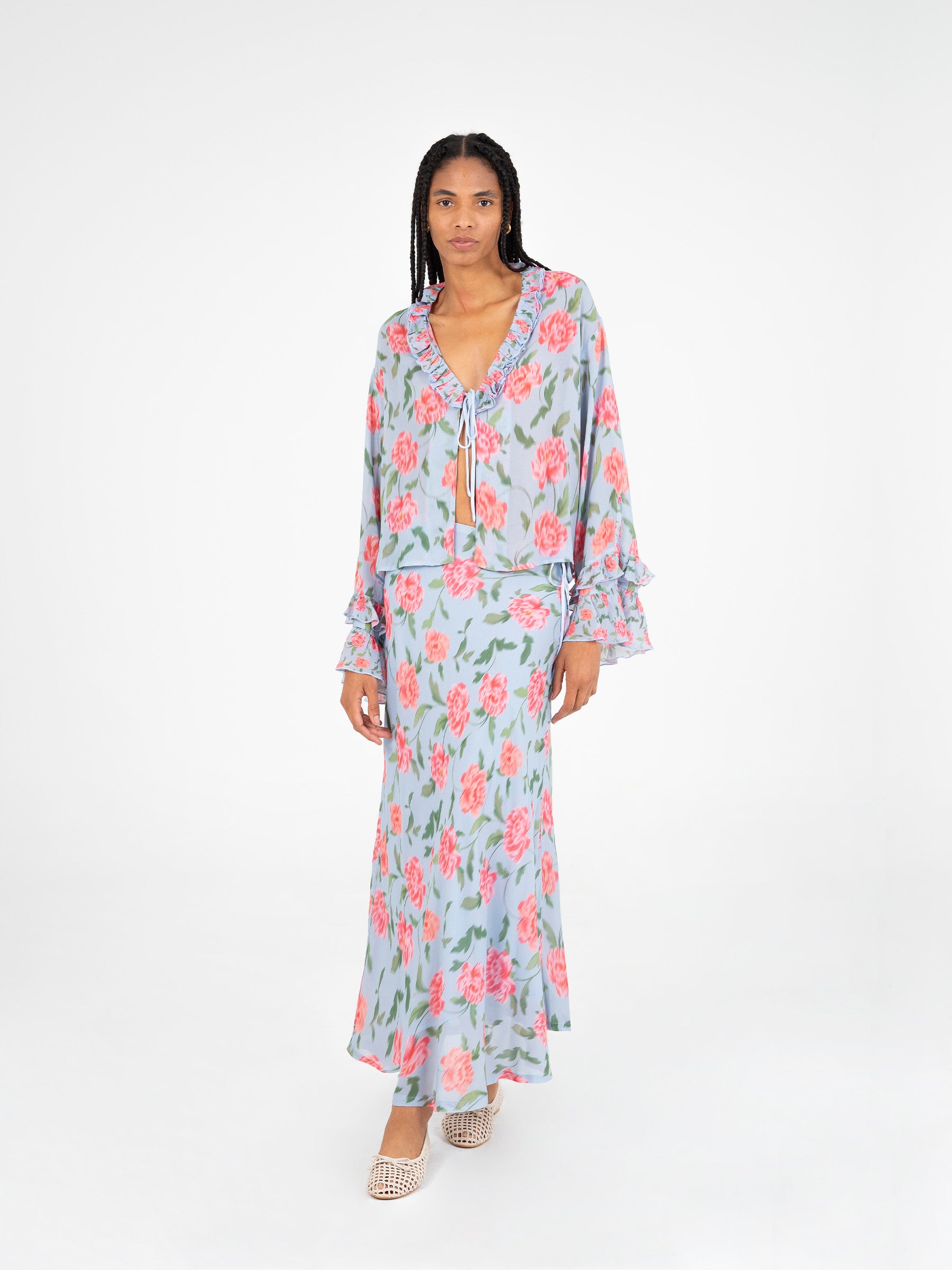 Floralis Floral Print Top top