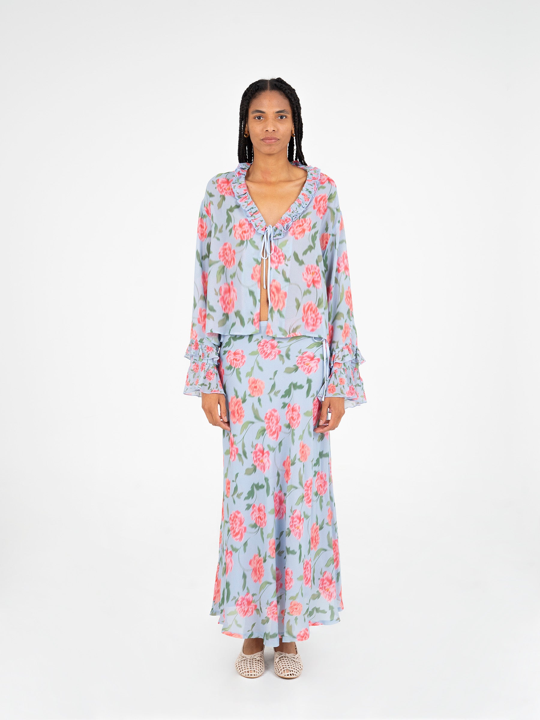 Floralis Floral Print Top top