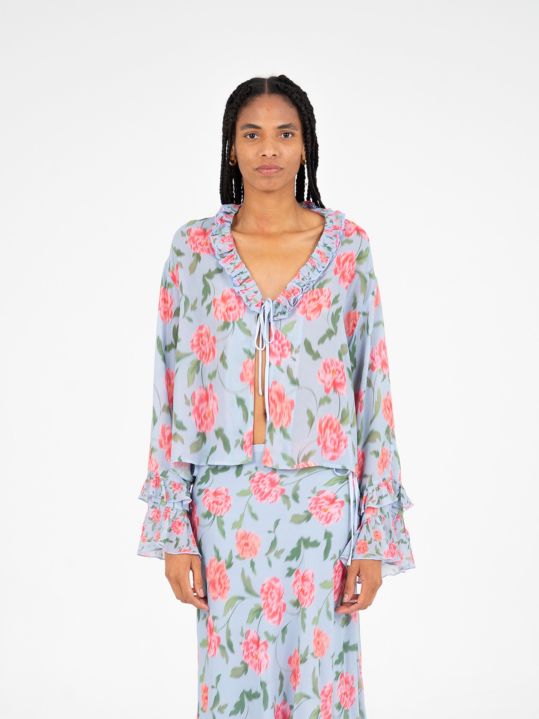 Floralis Floral Print Top top