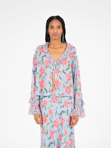 Floralis Floral Print Top