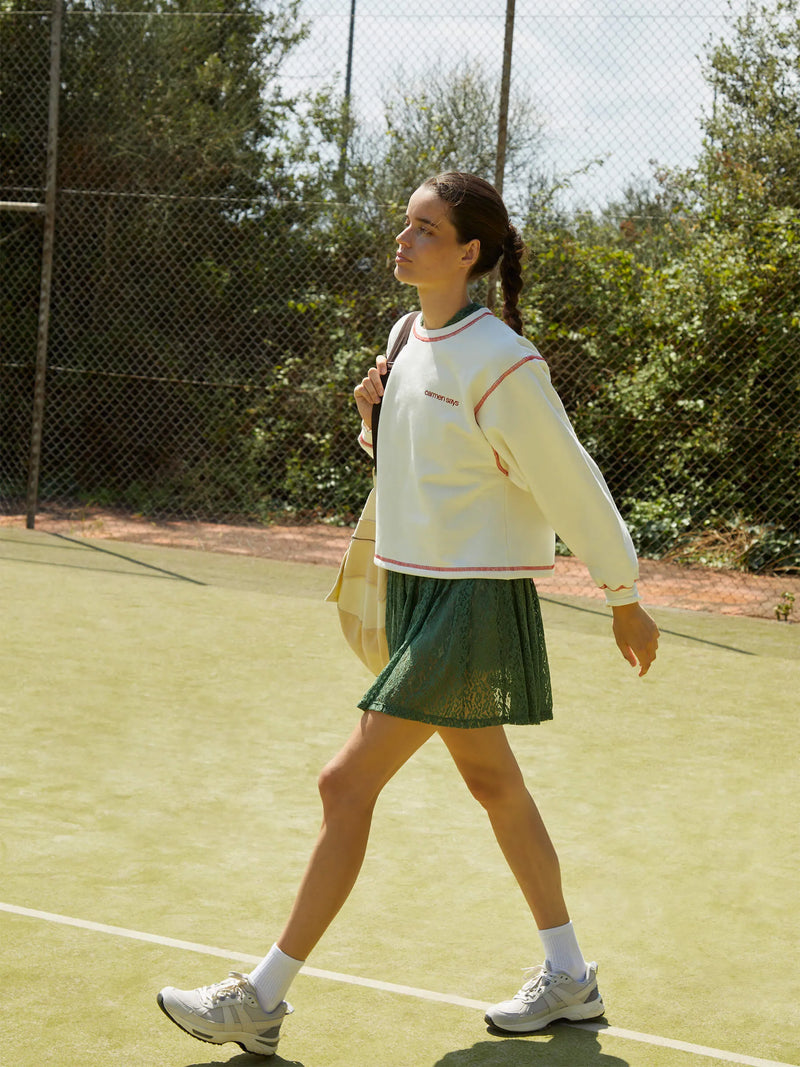 Form White Jersey Sweatshirt chaqueta