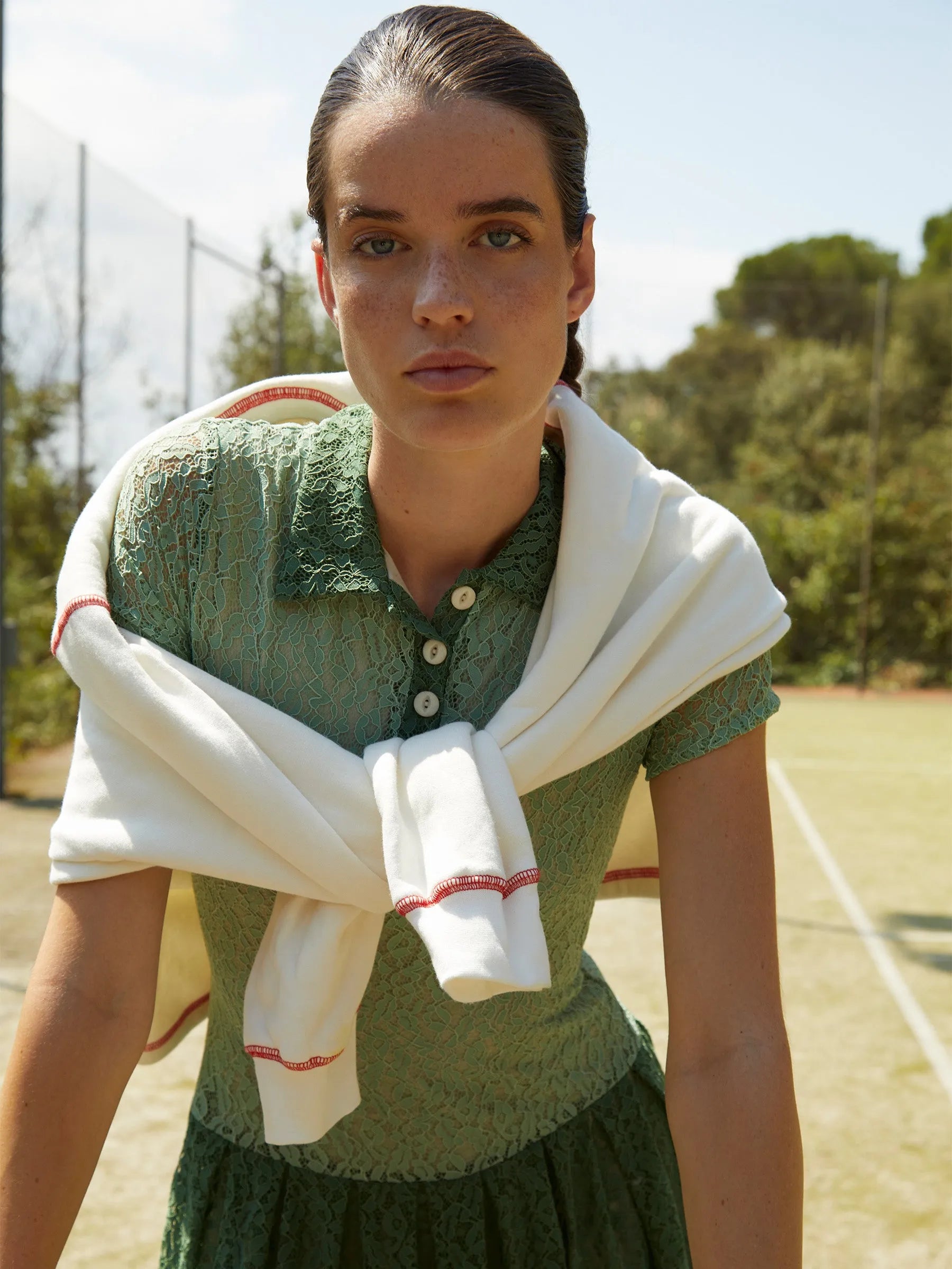 Form White Jersey Sweatshirt chaqueta