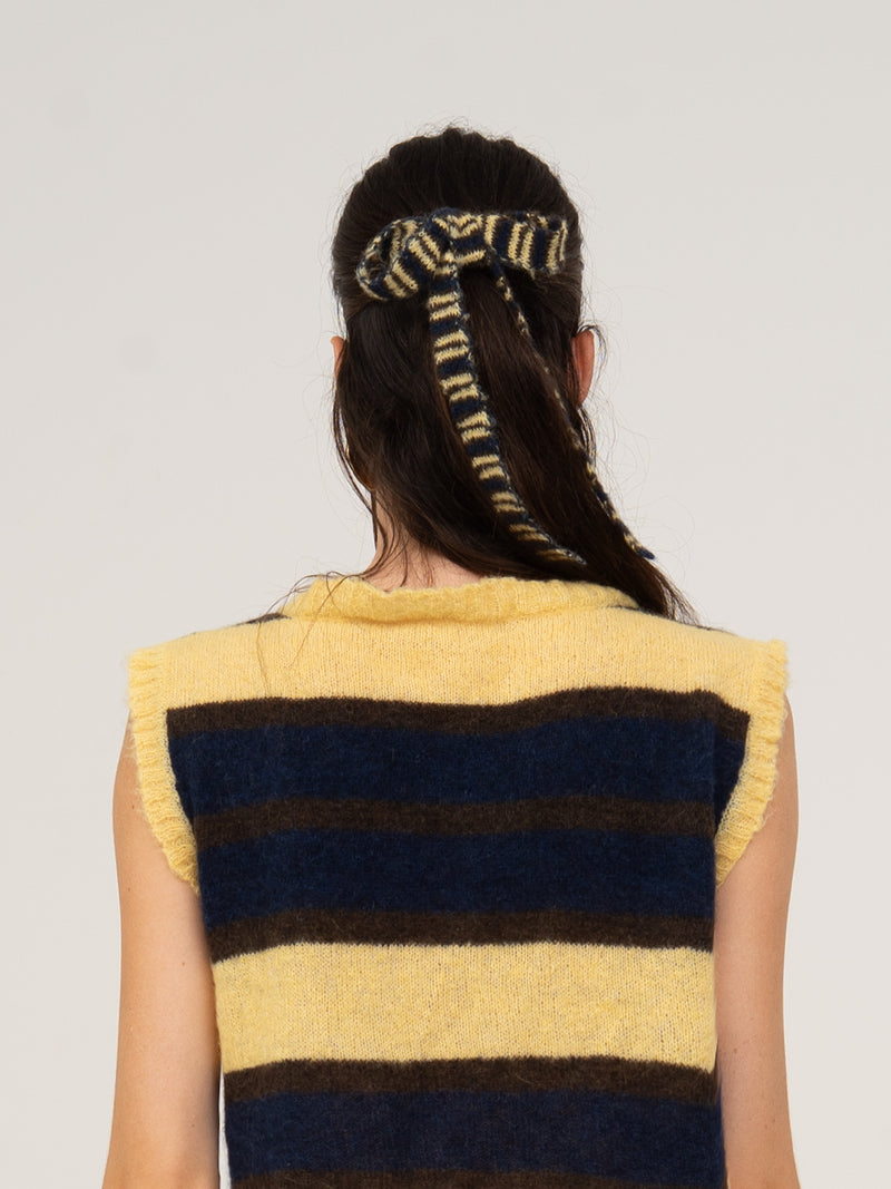 Fresh Charm Bowknot Knitted Hair Clip accesorios