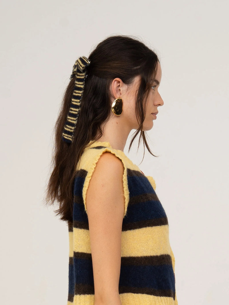 Fresh Charm Bowknot Knitted Hair Clip accesorios