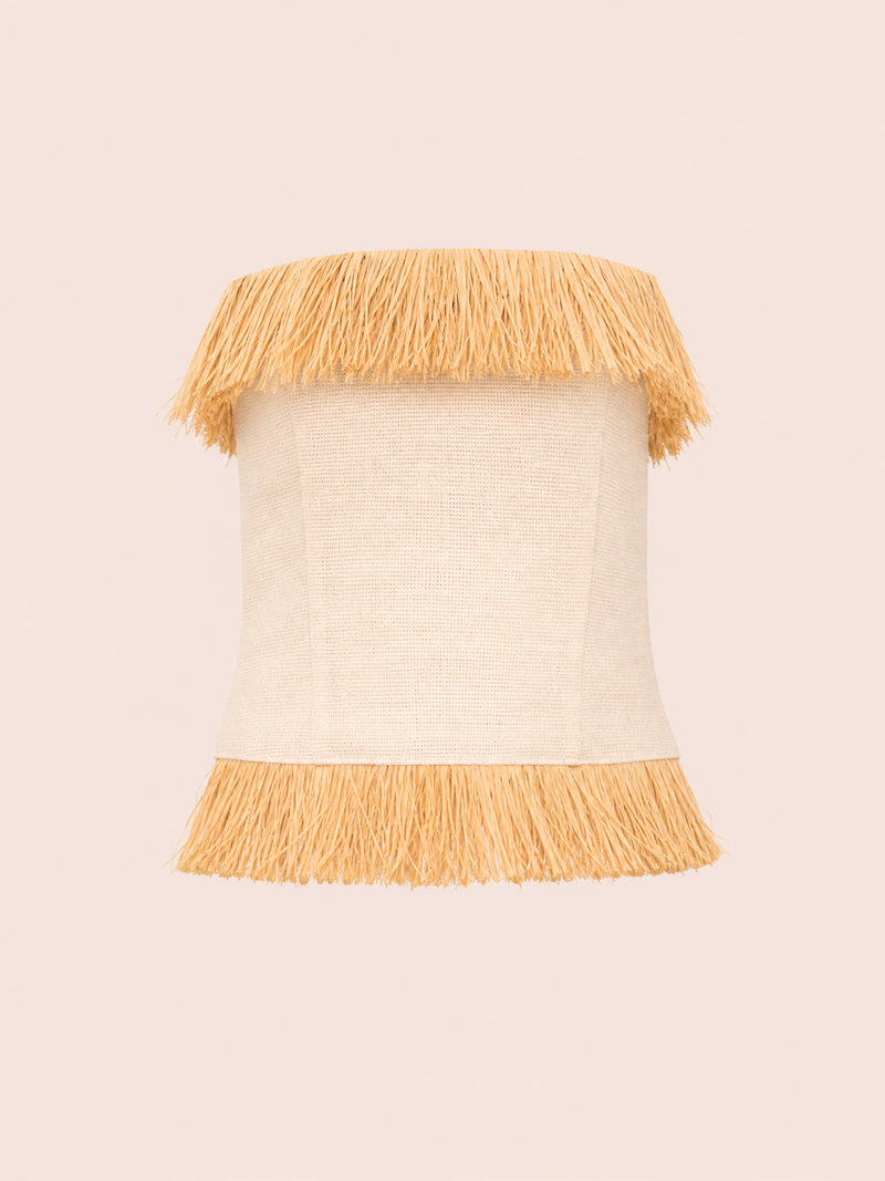 Fringe Straw Noctis Top