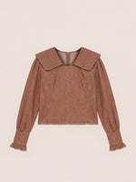 Completa tu look con District Brown Denim Blouse