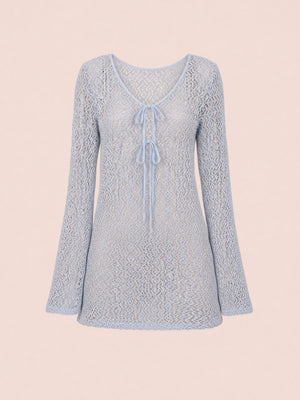 Tropic Blue Mini Beach Dress