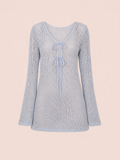 Tropic Blue Mini Beach Dress