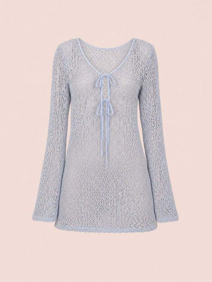 Tropic Blue Mini Beach Dress