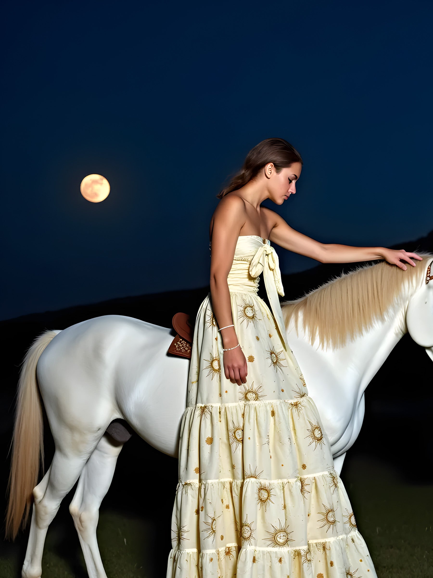 Grace Solar System-Printed Maxi Dress vestidos