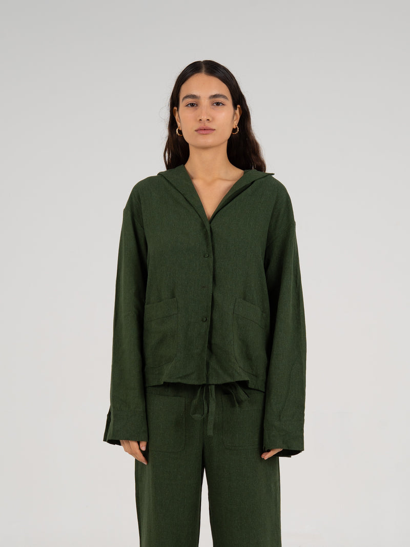Grinch Green Linen Shirt camisas y camisetas