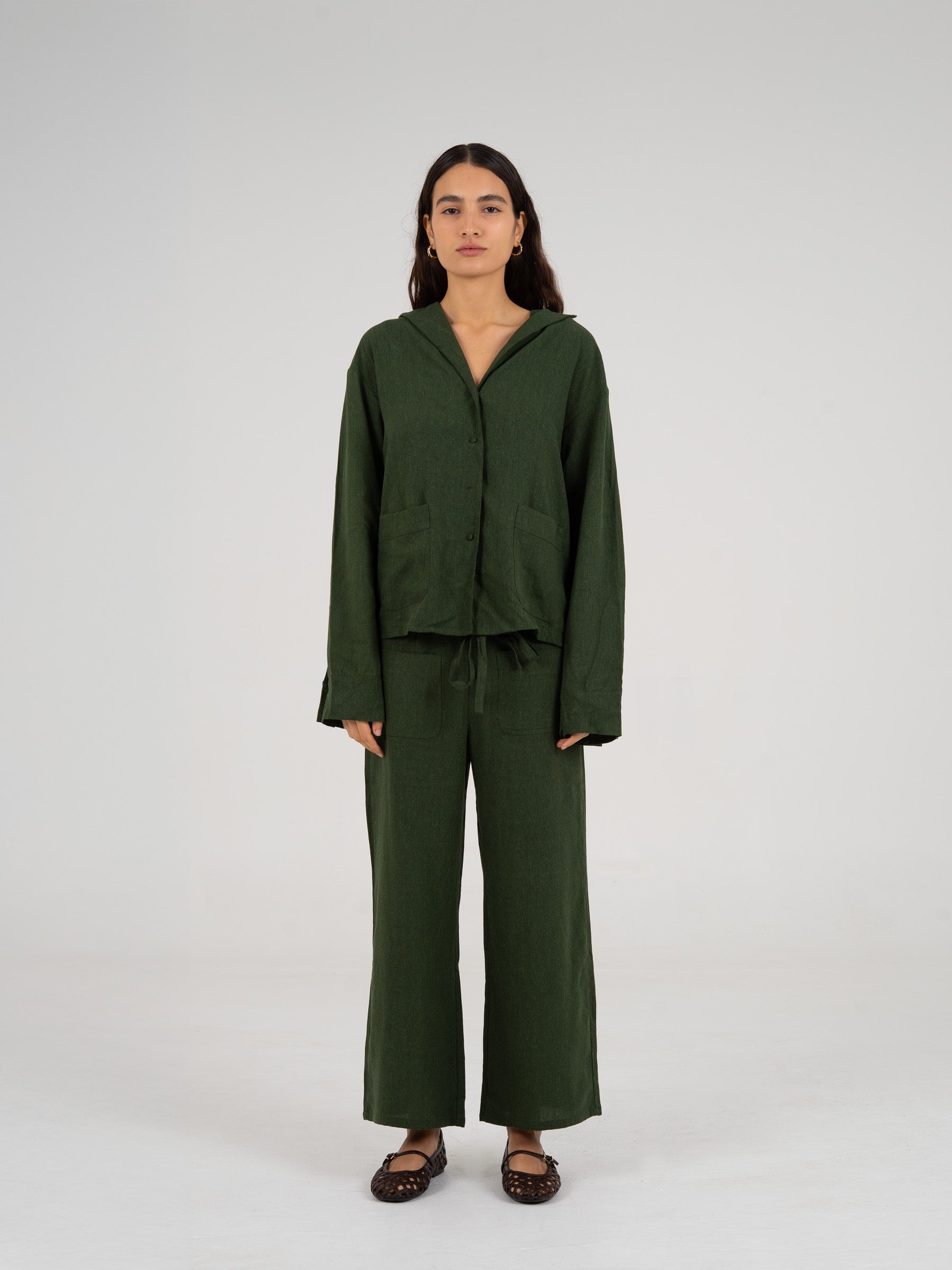 Grinch Green Linen Shirt camisas y camisetas