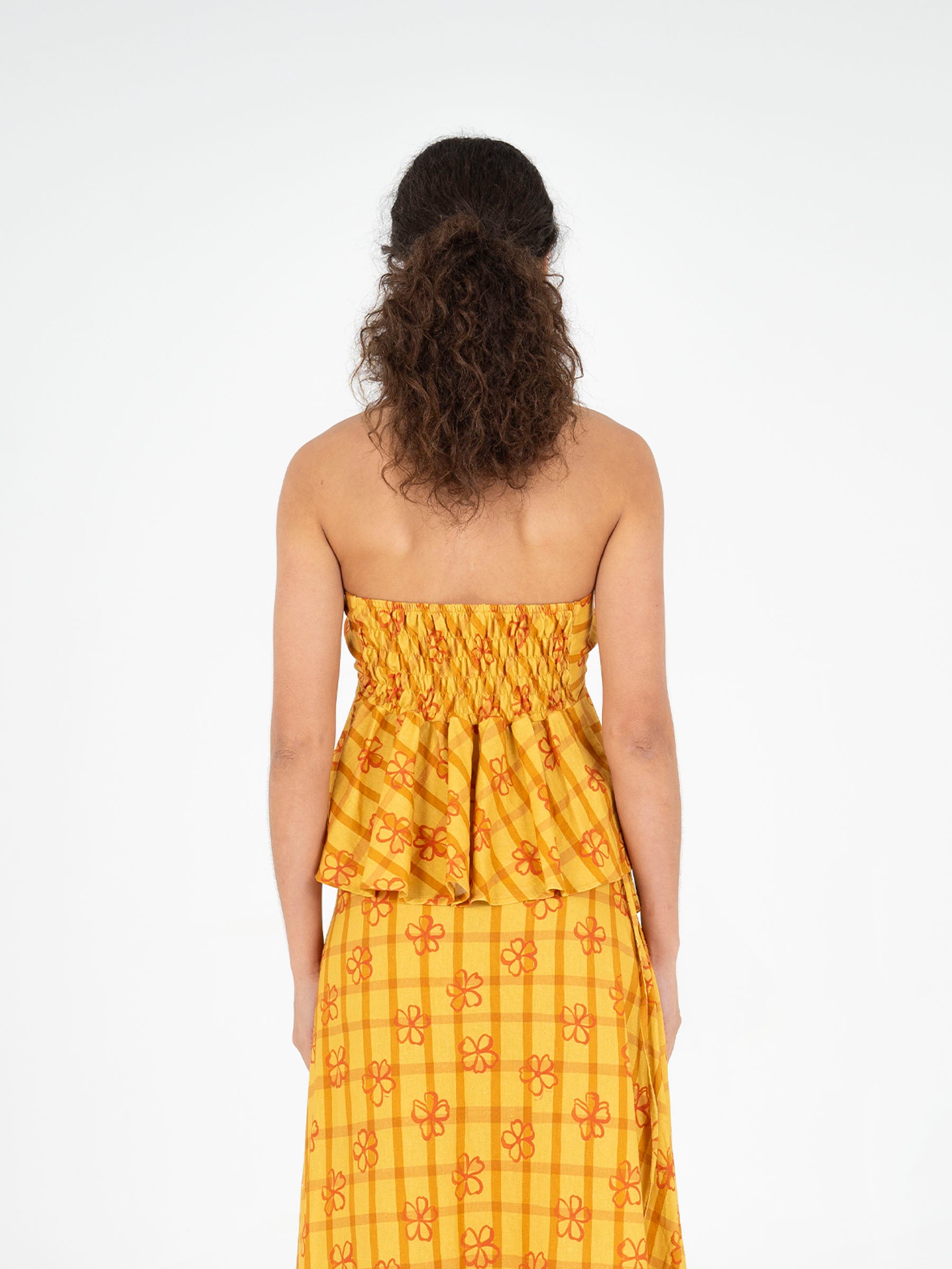 Harlequin Floral Print Top top