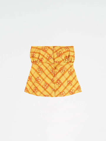 Harlequin Floral Print Top