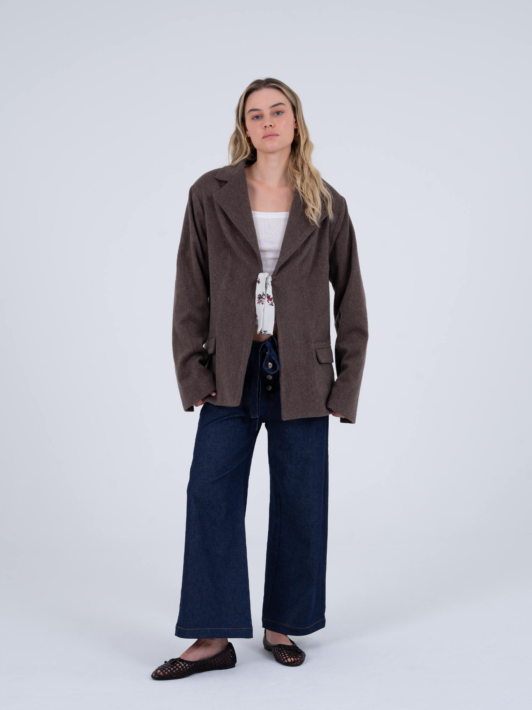 Haven Brown Blazer chaqueta