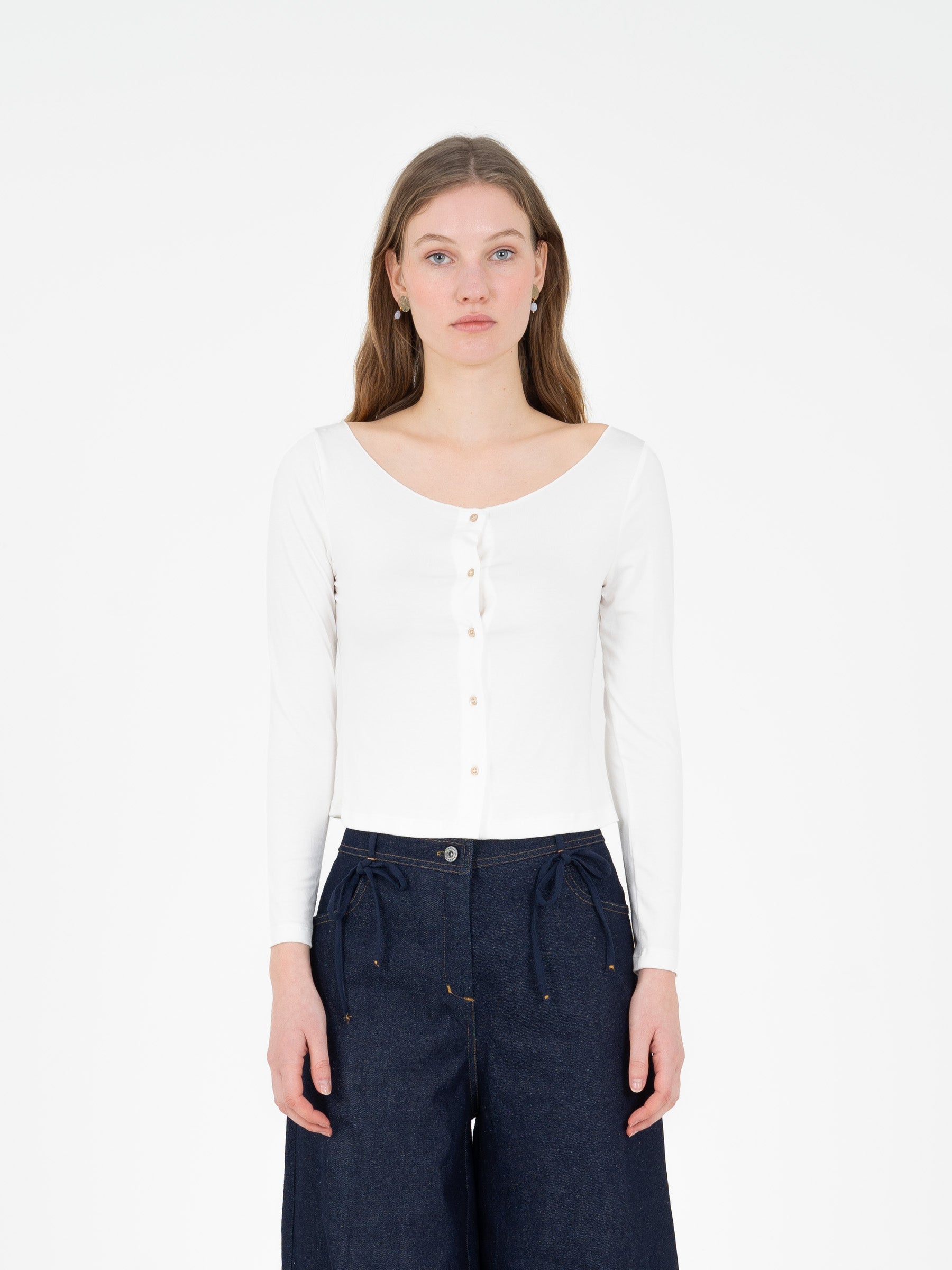 Heart White Top camisas y camisetas