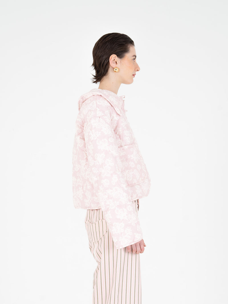 Heavenly Floral-Print Puffer Jacket chaqueta