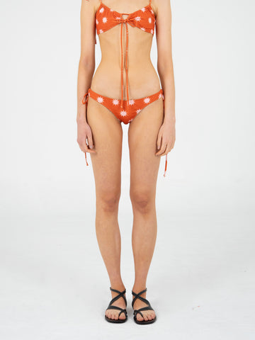 Illusion Sun-Printed Bikini Bottom