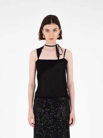 Joy Fitted Black Top