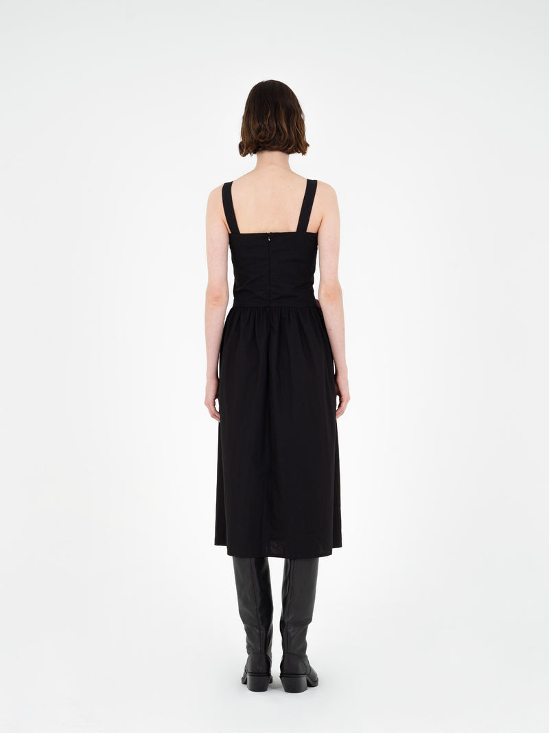 Kind Black Midi Dress vestidos