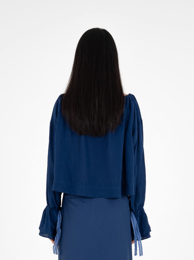 Lilt Blue Blouse camisas y camisetas