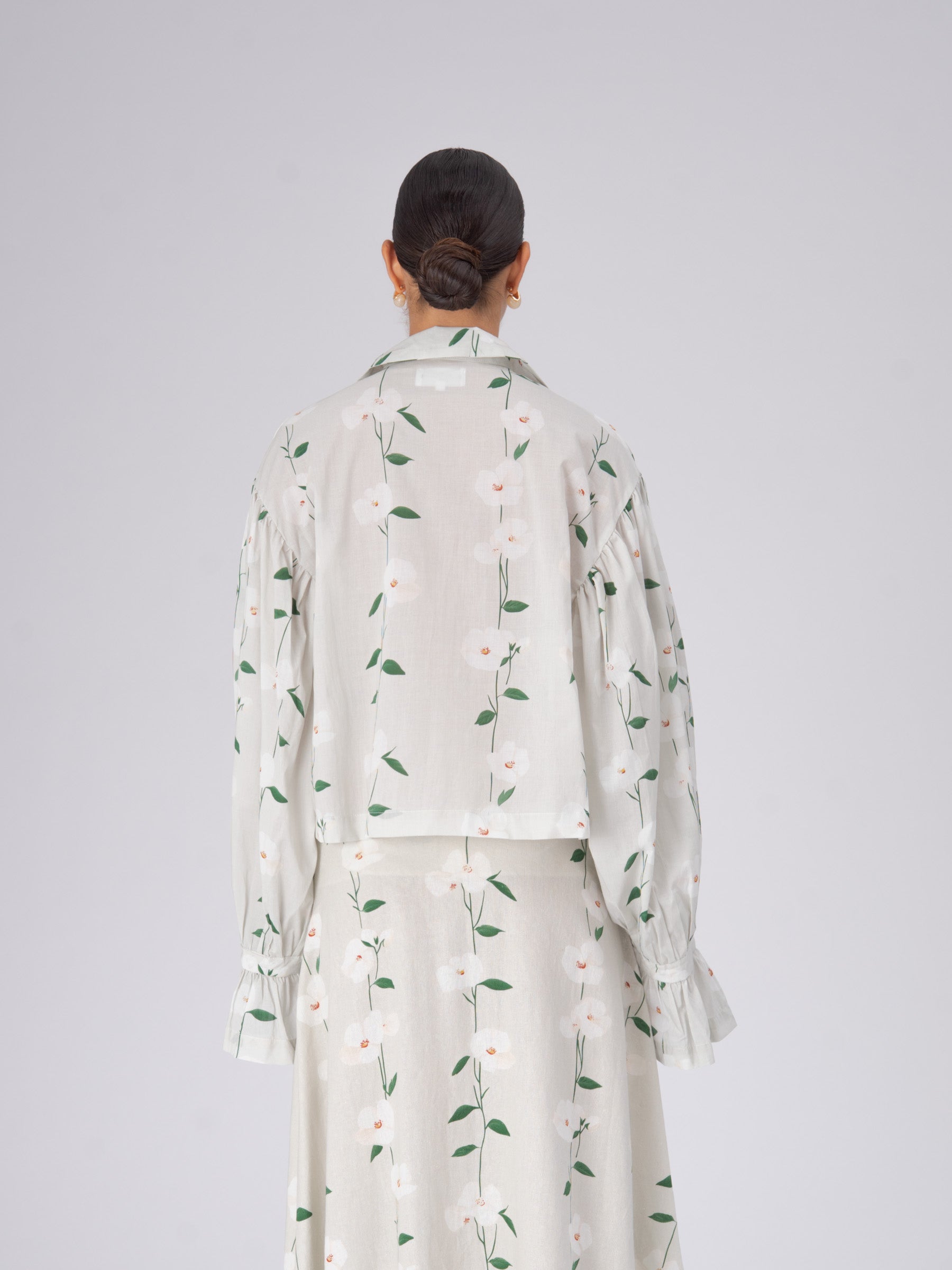 Long Floral Spirit Flower Print Shirt top