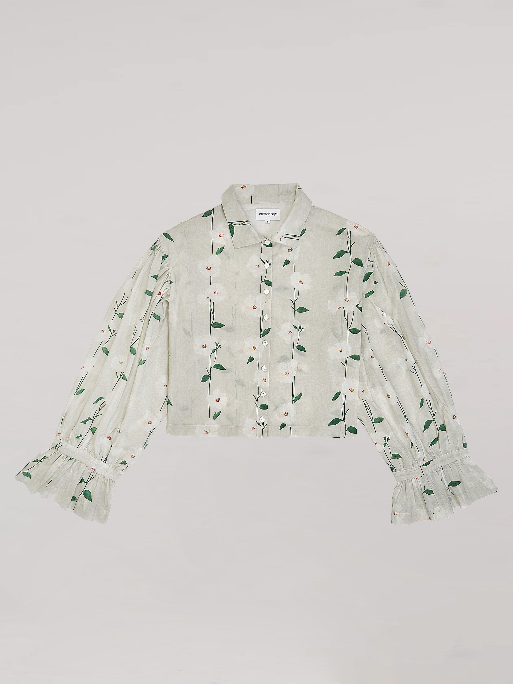 Long Floral Spirit Flower Print Shirt top