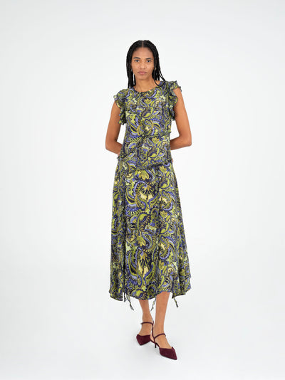 Love Spell Green Floral Print Dress