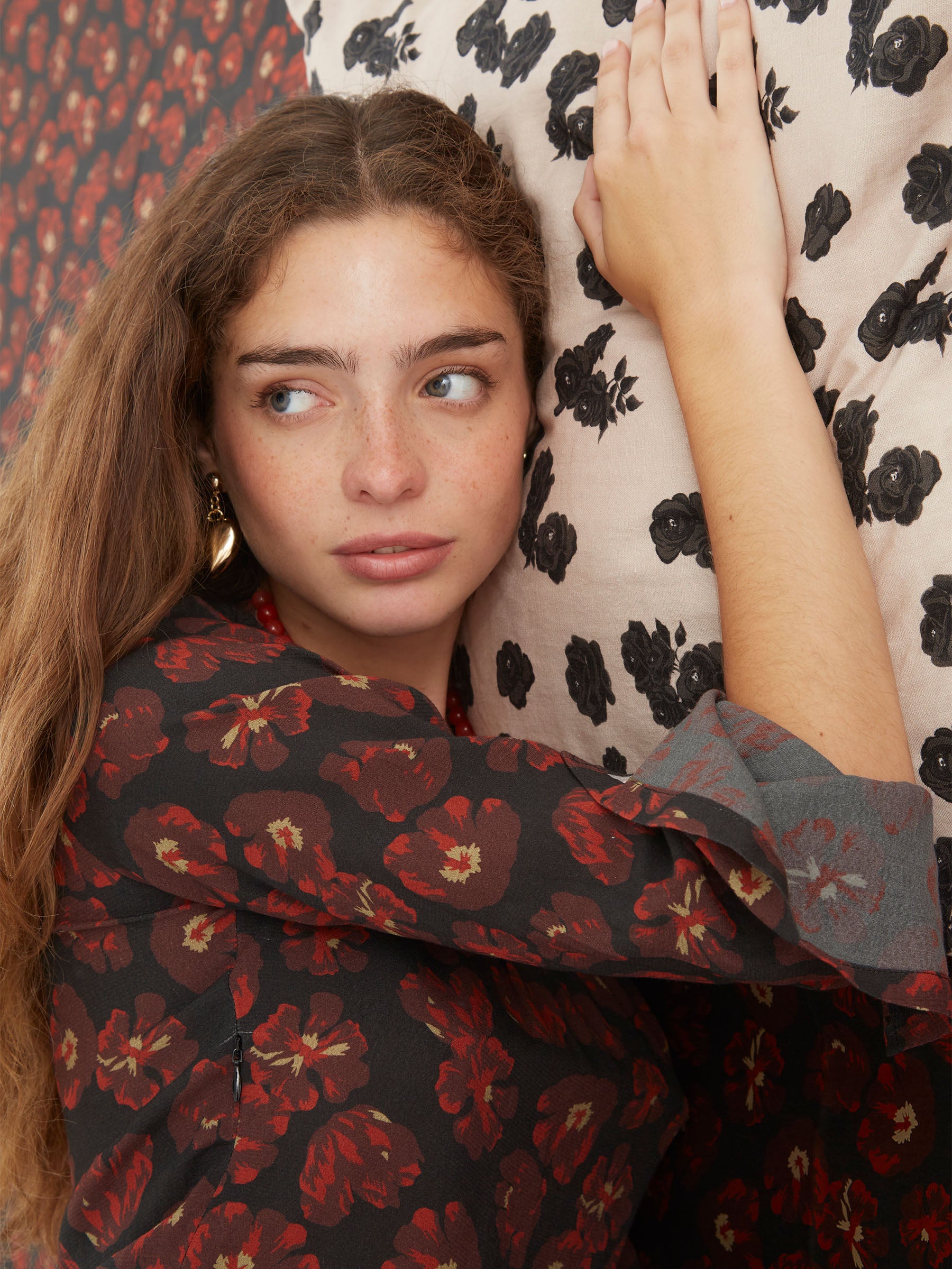 Lullaby Floral-Printed Short Dress vestidos