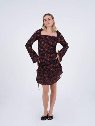 Lullaby Floral-Printed Short Dress