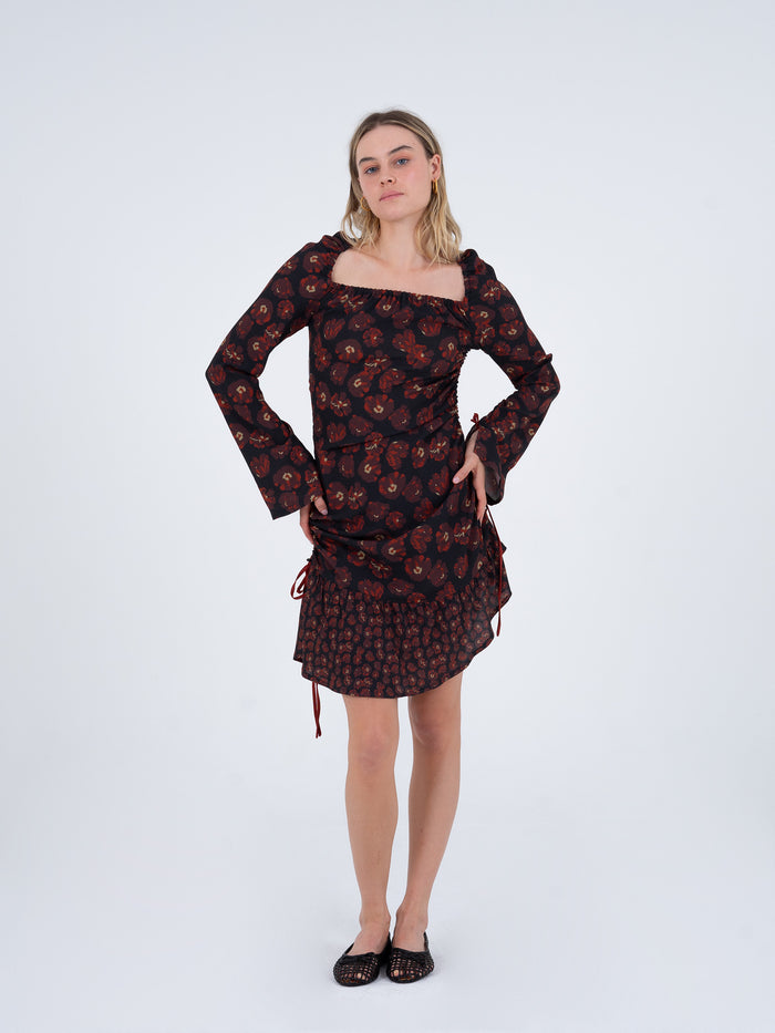 Lullaby Floral-Printed Short Dress